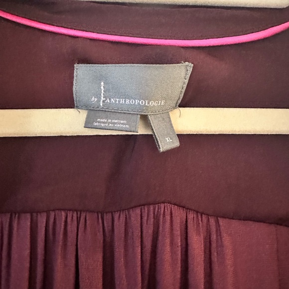 Anthropologie Burgundy Blouse - Picture 6 of 8
